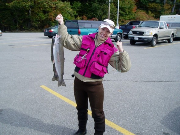 Who Is This Broad Wearing A Pink Fishing Vest?